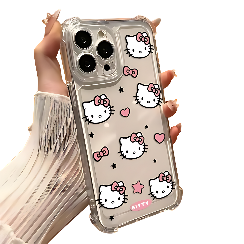 Transparent Hello Kitty Phone Case