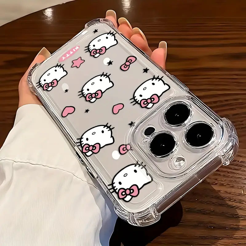 Transparent Hello Kitty Phone Case