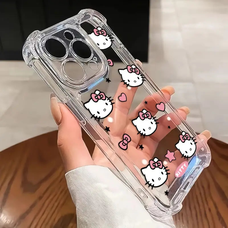Transparent Hello Kitty Phone Case