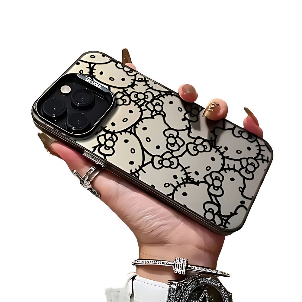 Black & White Hello Kitty Phone Case
